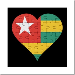 Togolese Jigsaw Puzzle Heart Design - Gift for Togolese With Togo Roots Posters and Art